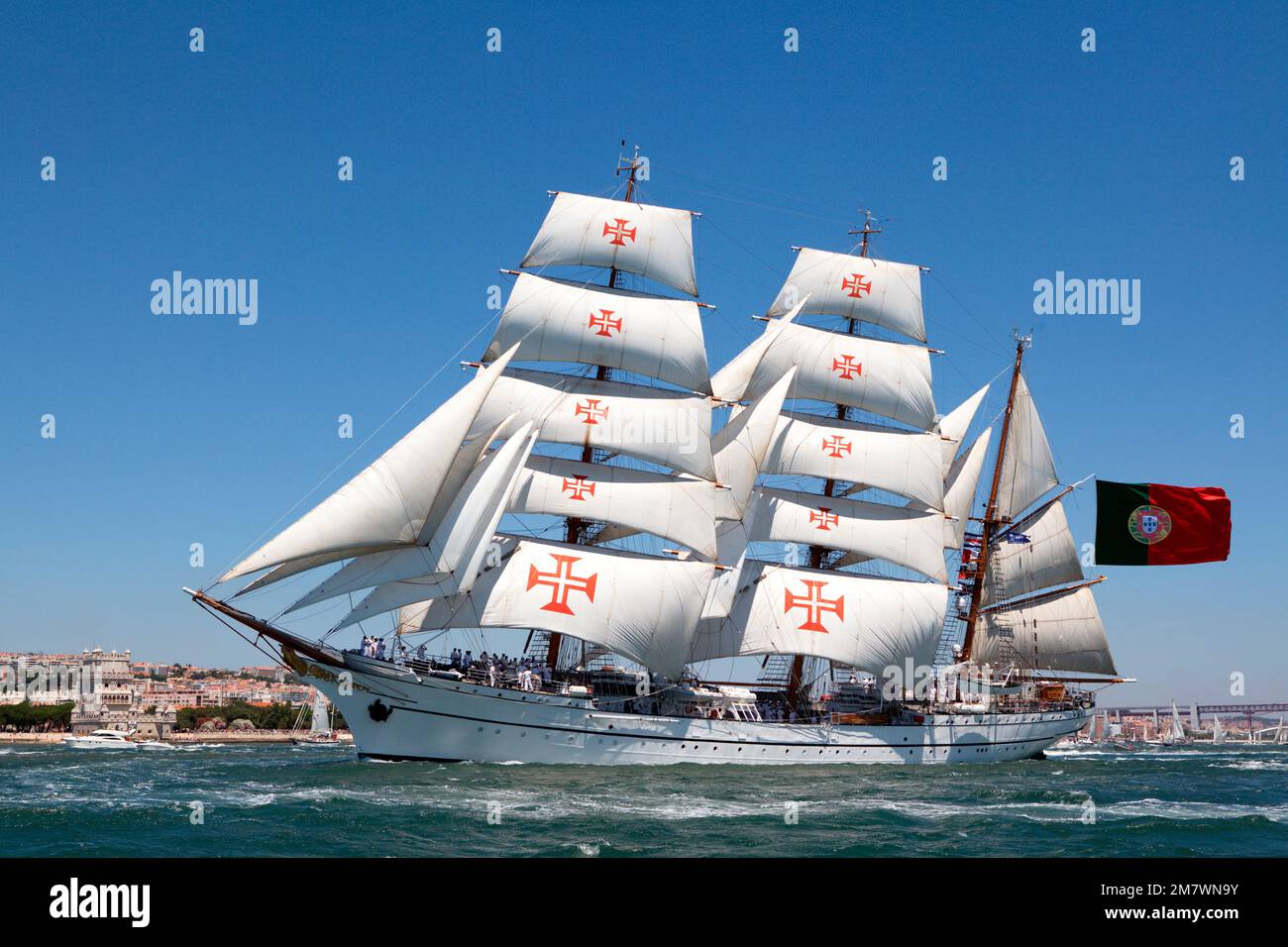 Portuguese Navy tall ship Sagres II, Lisbon, 2012 Stock Photo - Alamy