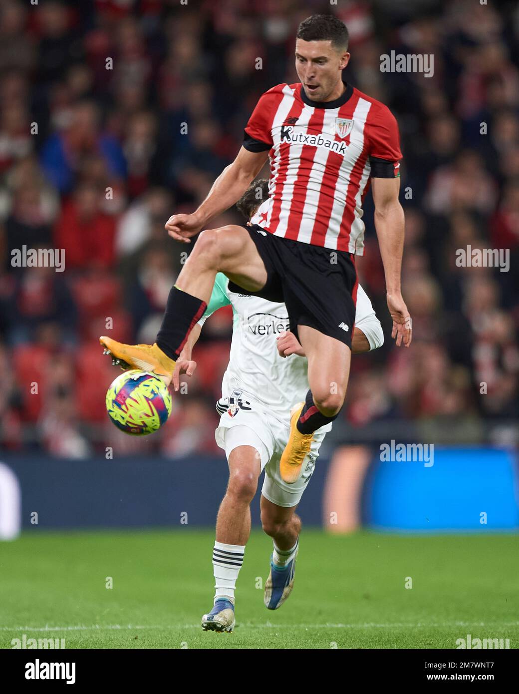 Oscar de Marcos of Athletic Club during the La Liga Santander match between Atheltic Club and CA Osasuna at San Mames Stadium on January 09, 2023, in Stock Photo