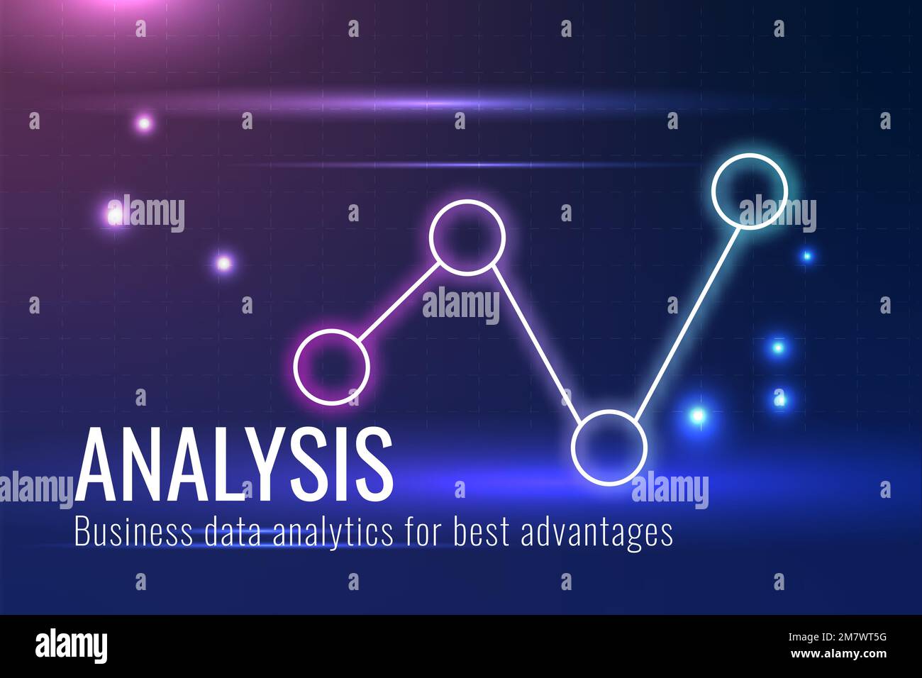 Data analysis technology template vector in dark blue tone Stock Vector ...