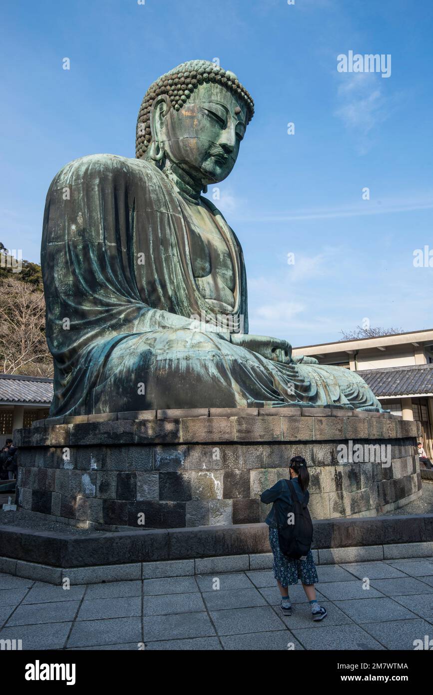 Japan, Kamakura Bronze statue of The Great Buddha of Kamakura