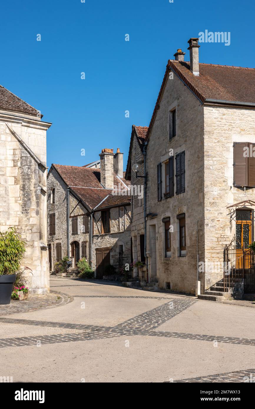 Les Riceys (northeastern France) the village is made up of three