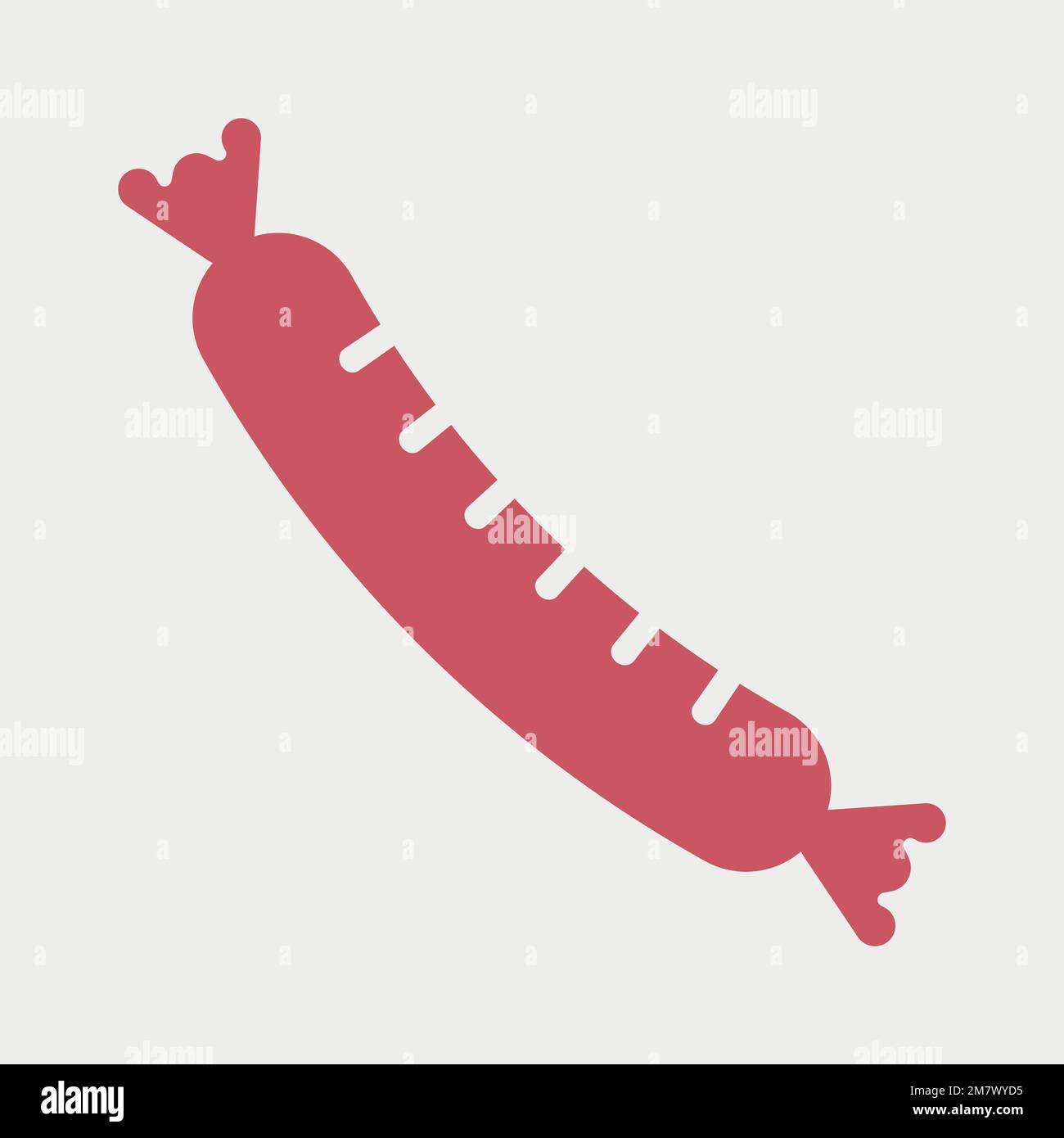 Hot dog with lamb sausage Stock Vector Images - Alamy