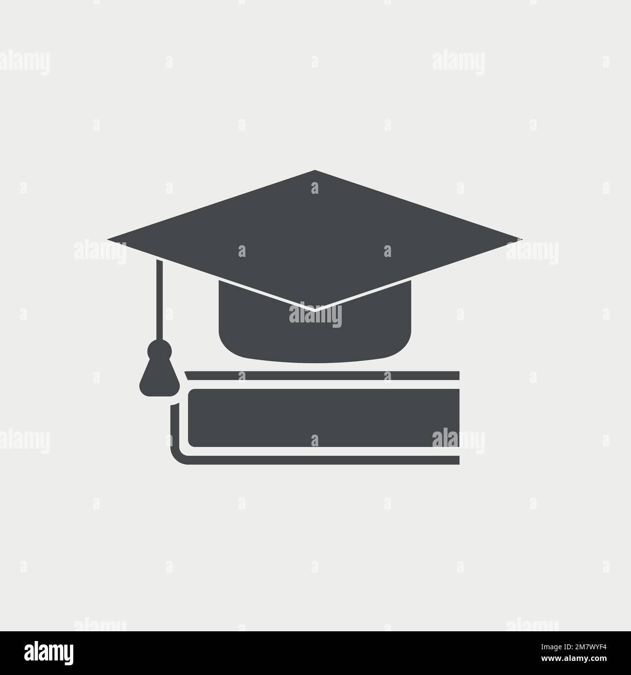 Black silhouette graduation cap book hi-res stock photography and ...