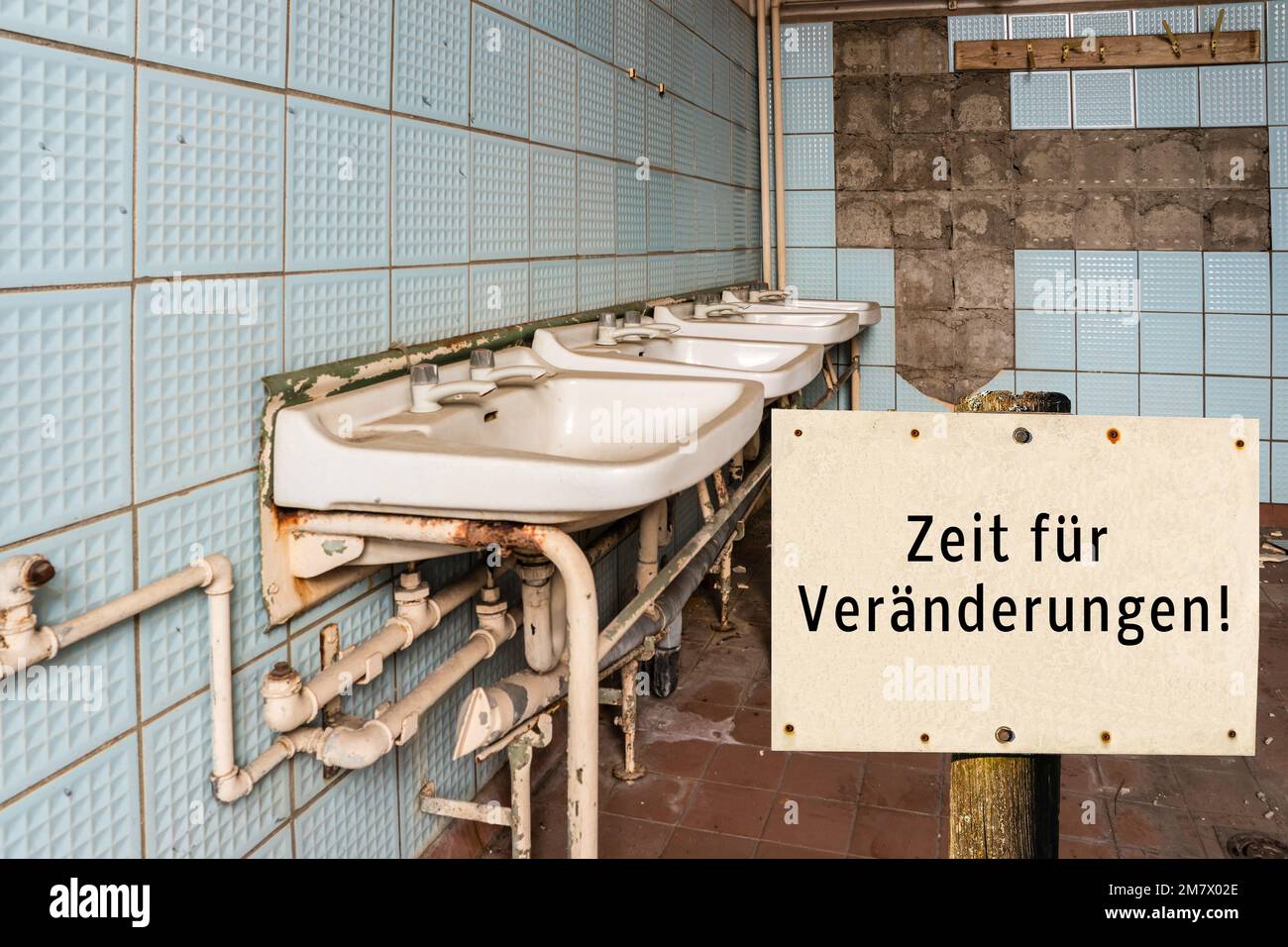 Time for Change sign in German Stock Photo Alamy