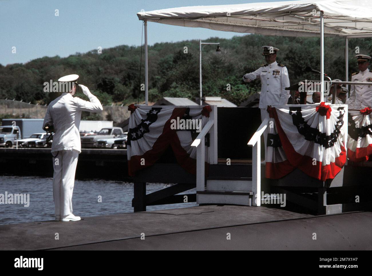 Crewmen from the aboard the nuclearpowered attack submarine USS