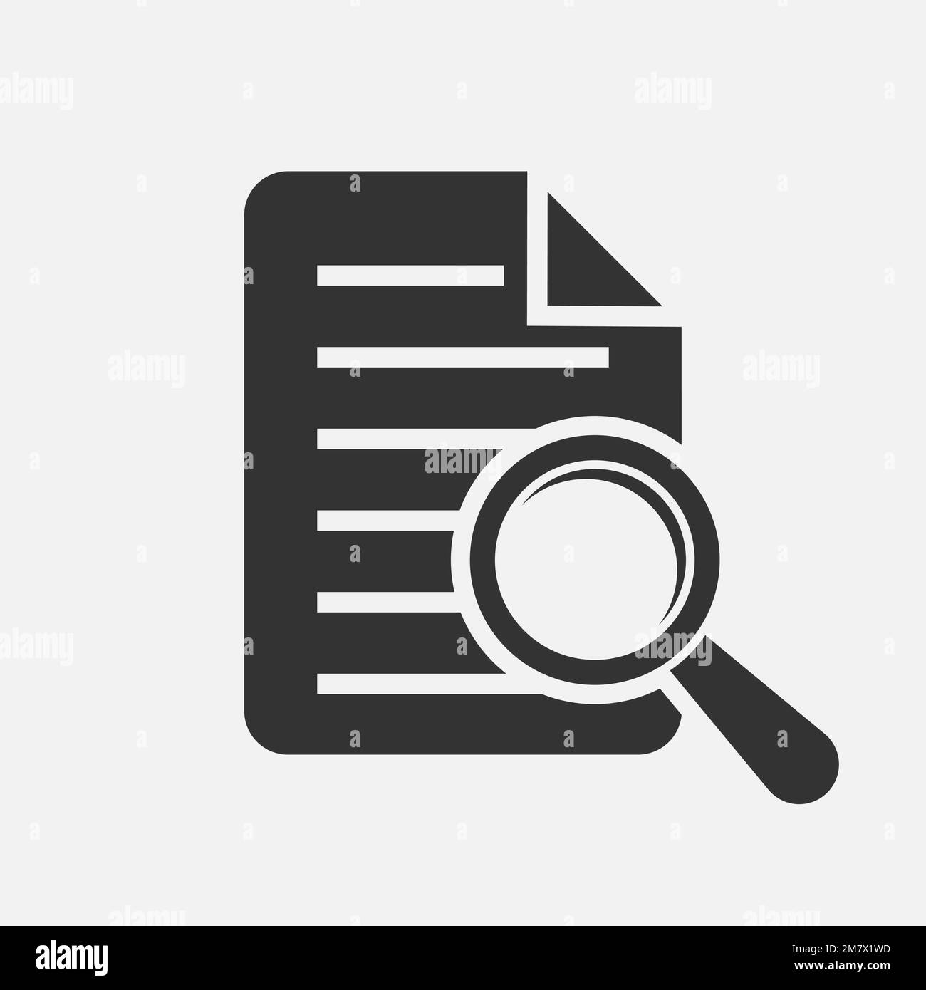 Document search business icon Vector illustration. Eps 10 Stock Vector ...