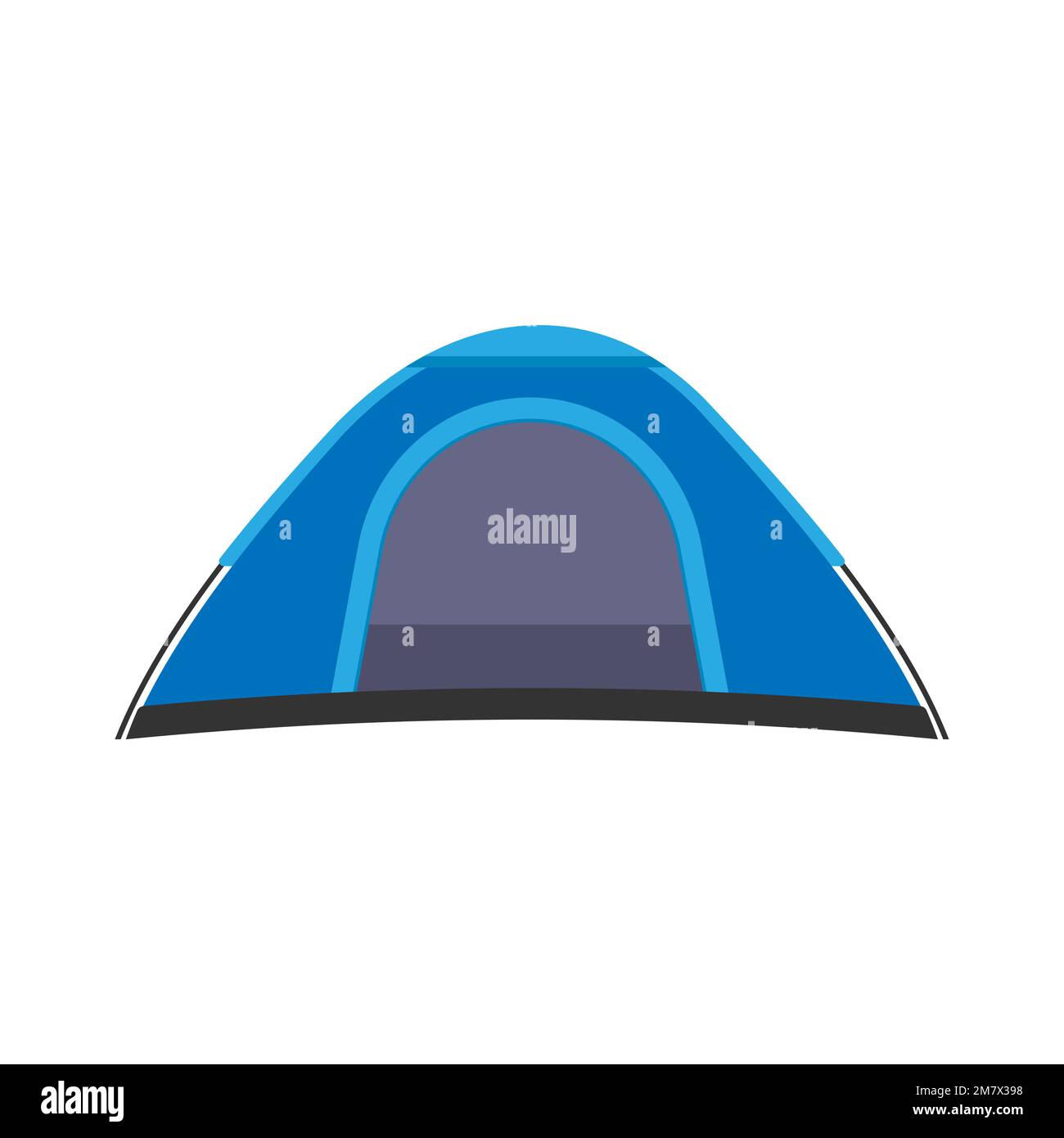 Tourist tent isolated on white background. Vector illustration. Eps 10 ...
