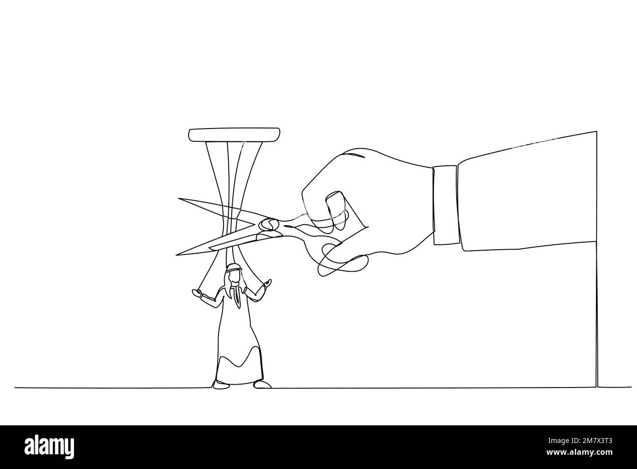 White string and scissors Stock Vector Images Alamy