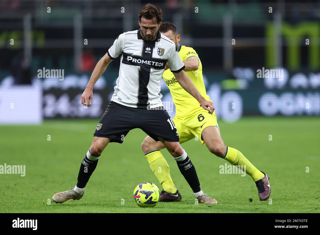 Parma, Italy. 05th Feb, 2023. Tardini Stadium, 05.02.23 Franco Damian  Vazquez (10 Parma) celebrates his goal during the Serie B match between  Parma and Genoa at Tardini Stadium in Parma, Italia Soccer (