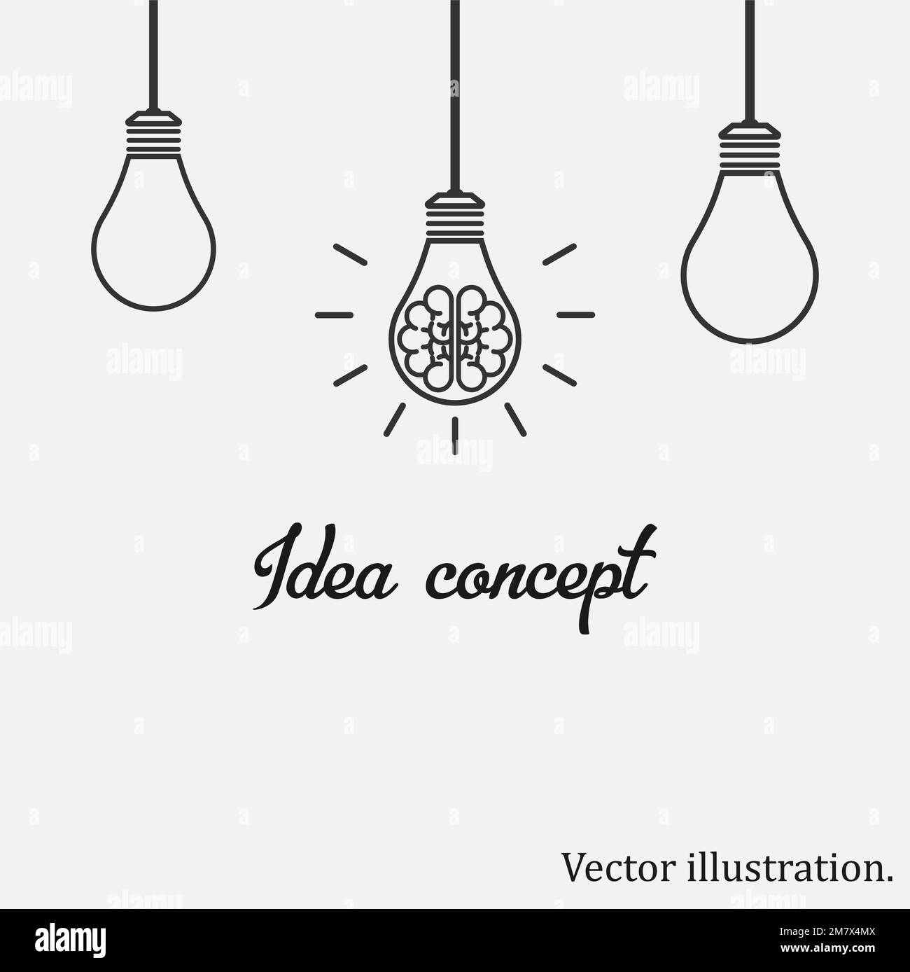Idea Concept. Vector illustration. Eps 10. Stock Vector