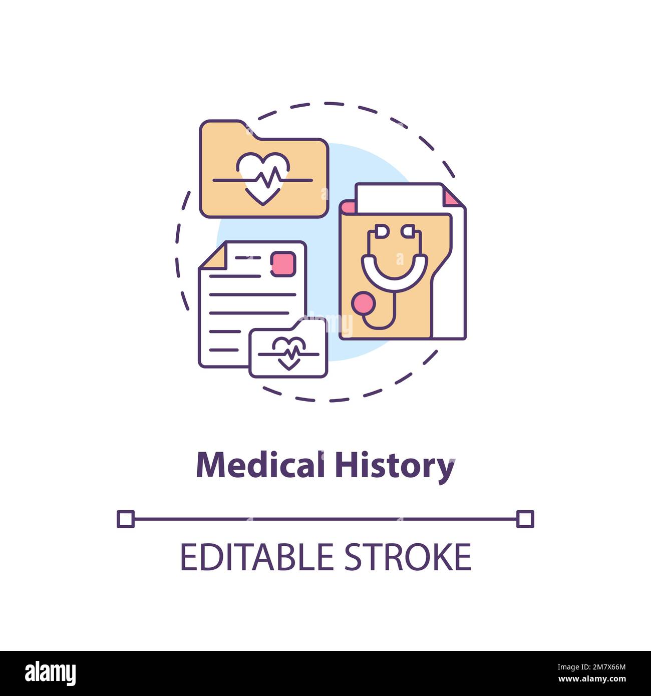 Medical history concept icon Stock Vector Image & Art Alamy