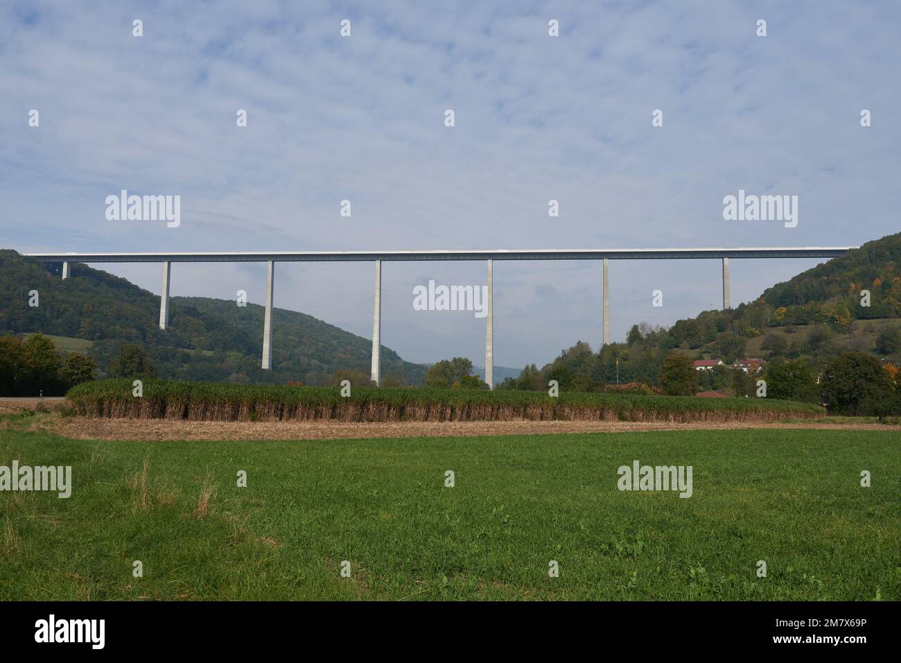 Kochertalbrücke bei Geislingen am Kocher Stock Photo