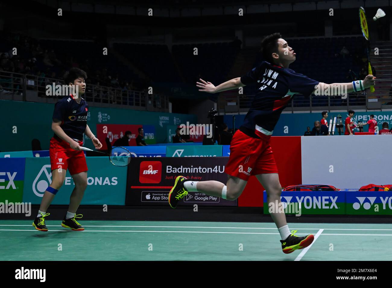 Kuala Lumpur, Malaysia. 11th Jan, 2023. Li Wenmei (R)/Liu Xuanxuan of