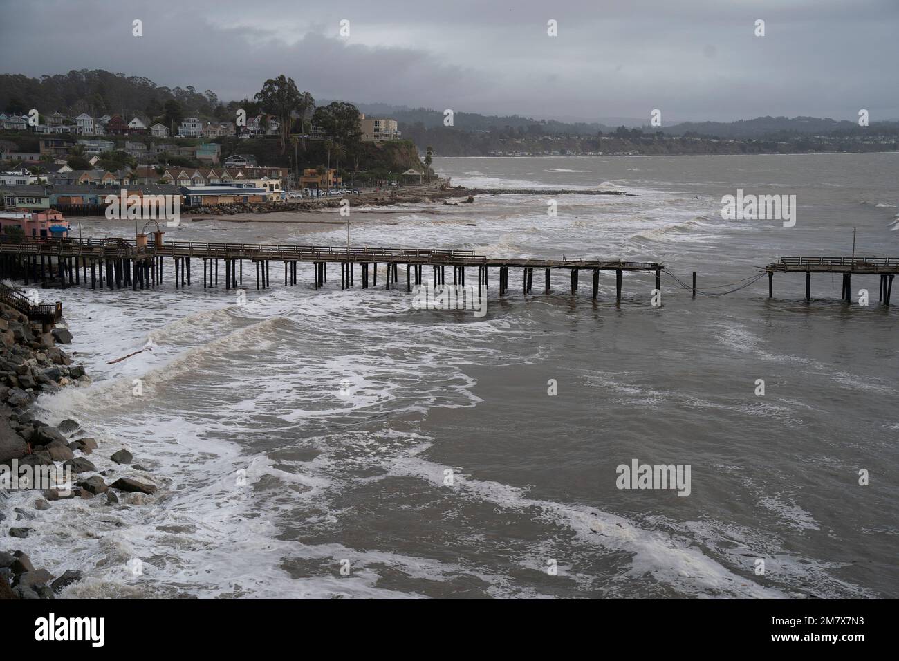 Capitola. 10th Jan, 2023. This photo taken on Jan. 10, 2023 shows a