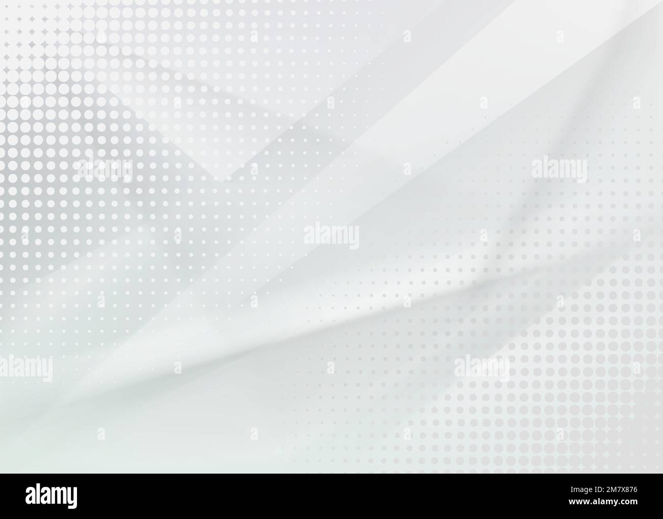 Abstract white and gray gradient background. Halftone dots. Vector ...