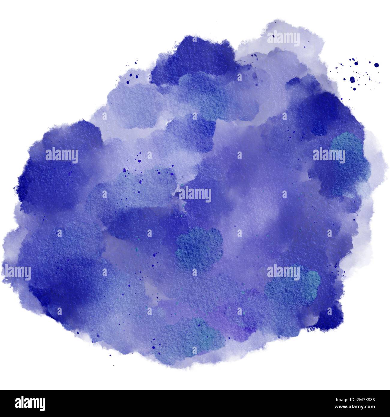 Very Blue Very Blue Navy Watercolor Paint Stain Background Circle Stock Photo - Alamy