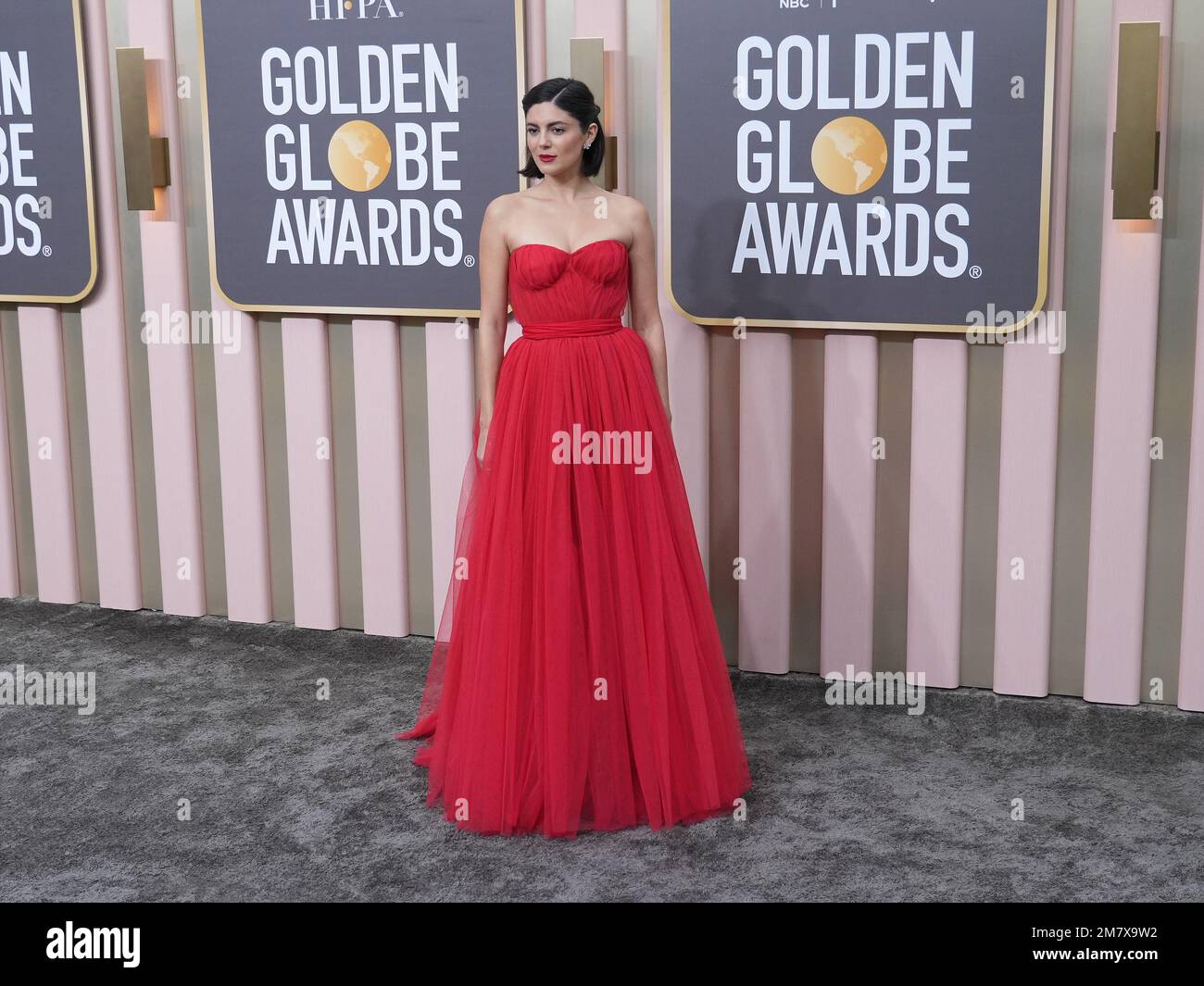 monica barbaro dress golden globes Monica Barbaro Shines at the 2024 Golden Globes