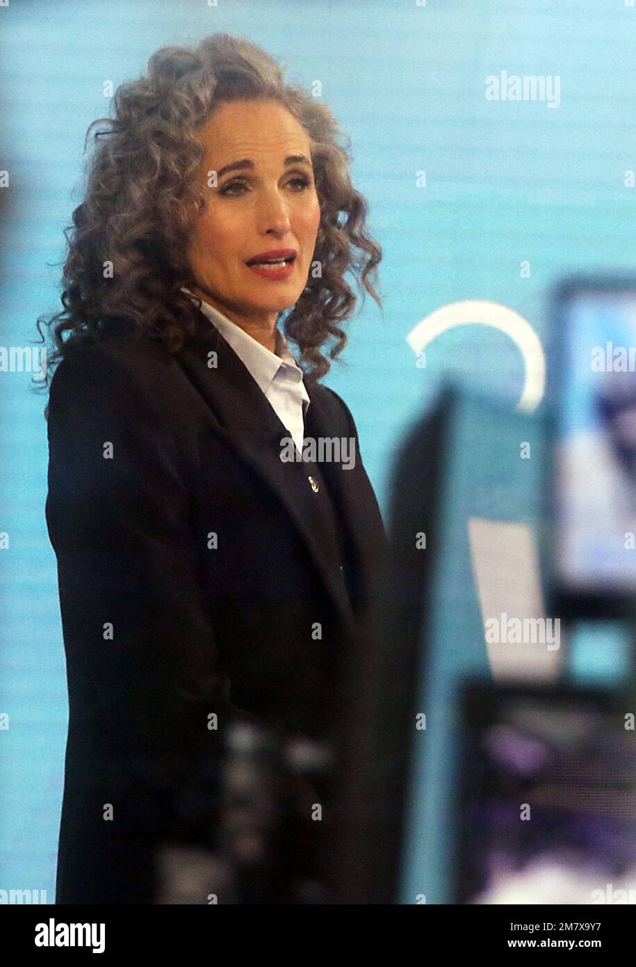 New York, NY, USA. 10th Jan, 2023. Andie MacDowell seen at NBC's Today