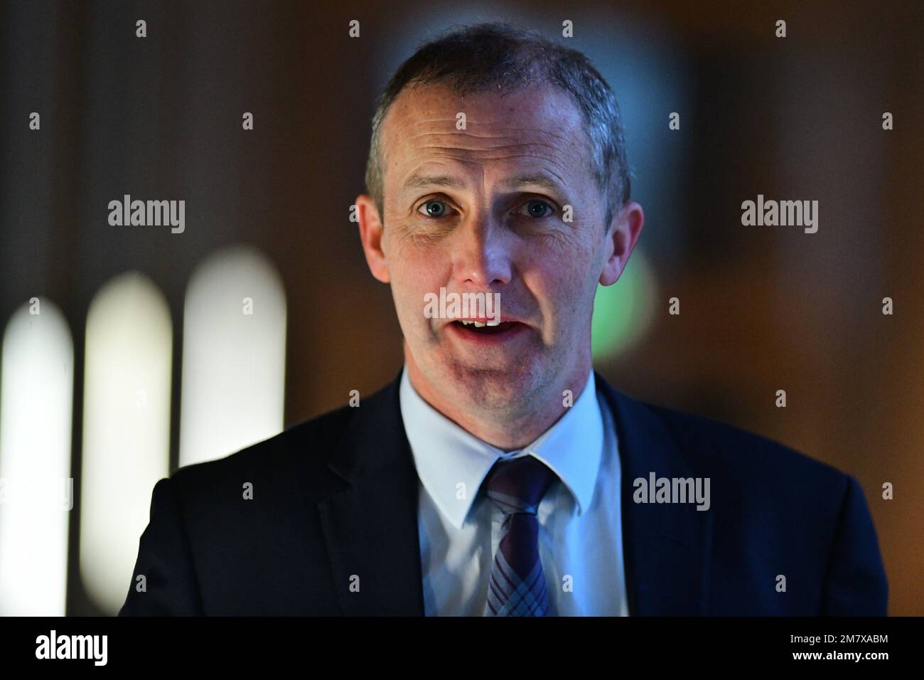 Edinburgh Scotland, UK 10 January 2023. Michael Matheson at the Scottish Parliament. credit sst/alamy live news Stock Photo