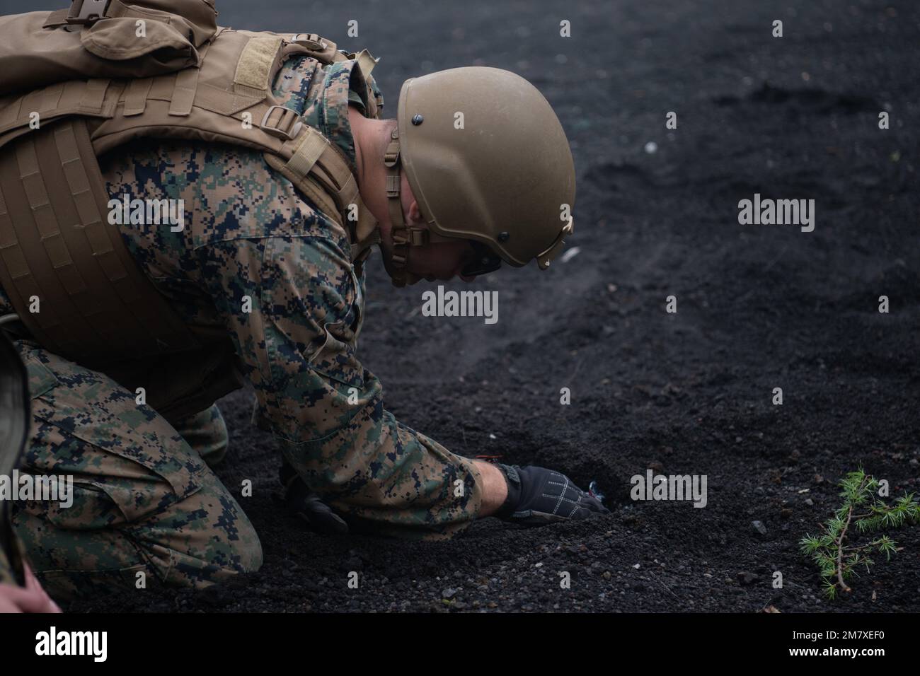 Soldiers practice using sniper skills to dispose of explosives