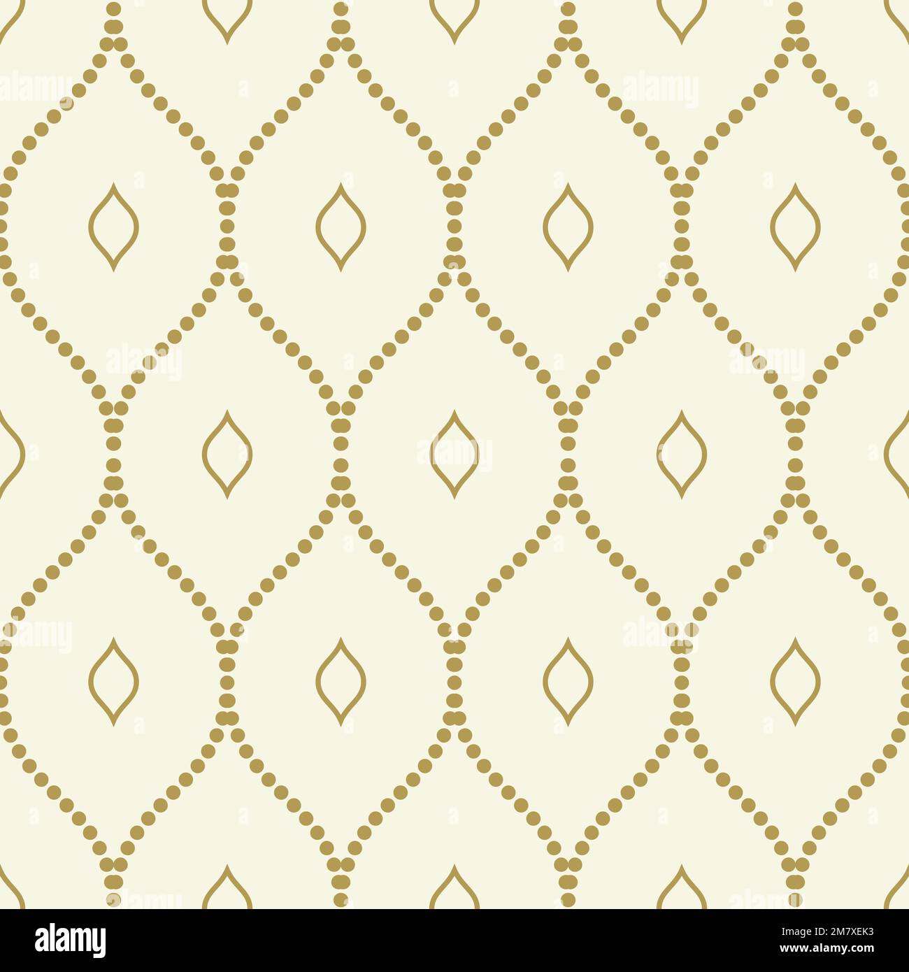 Seamless vector golden ornament. Modern wavy background. Geometric modern pattern Stock Vector