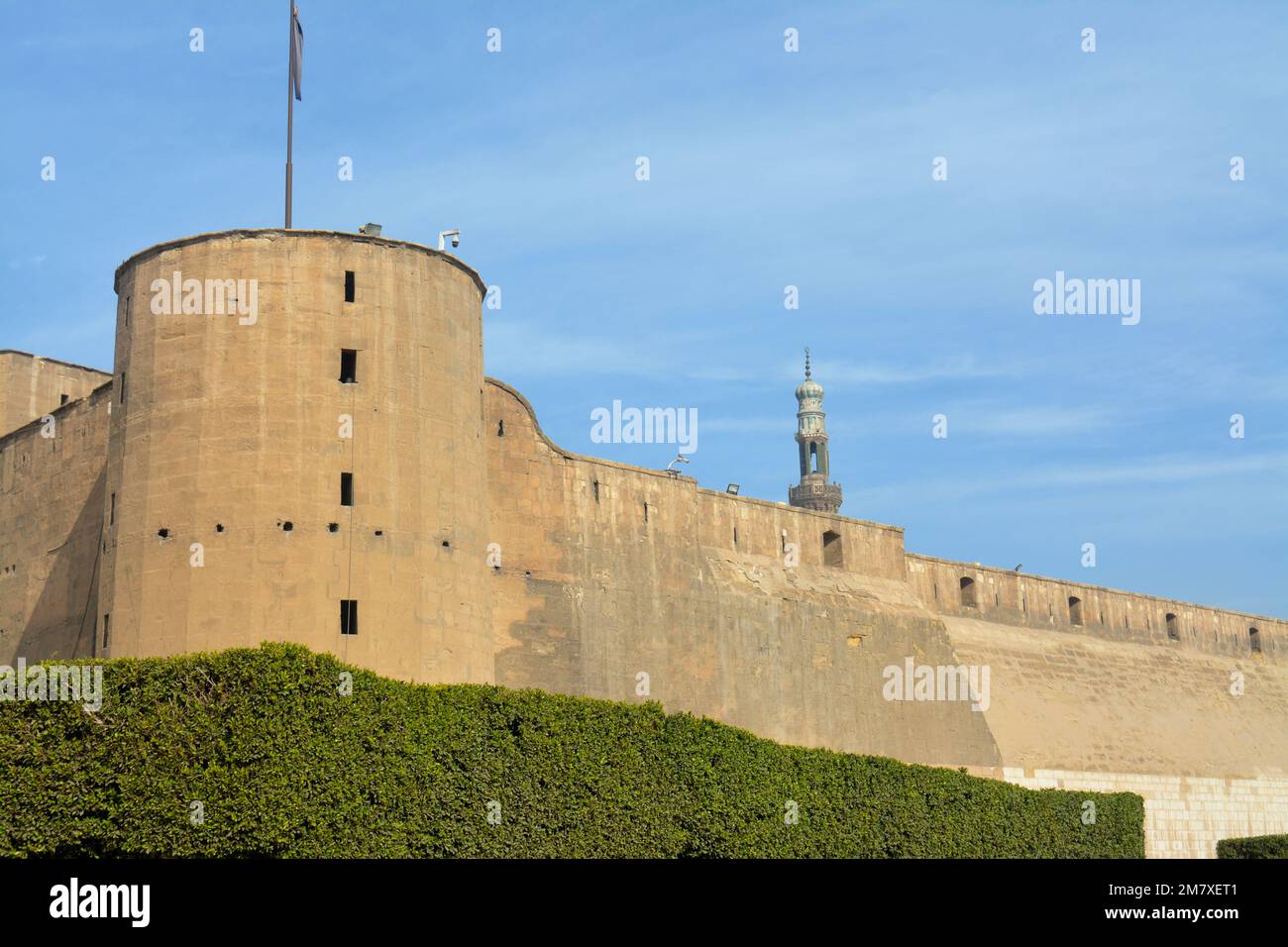 The Citadel of Cairo or Citadel of Saladin, a medieval Islamic-era fortification in Cairo, Egypt, built by Salah ad-Din (Saladin) and further develope Stock Photo