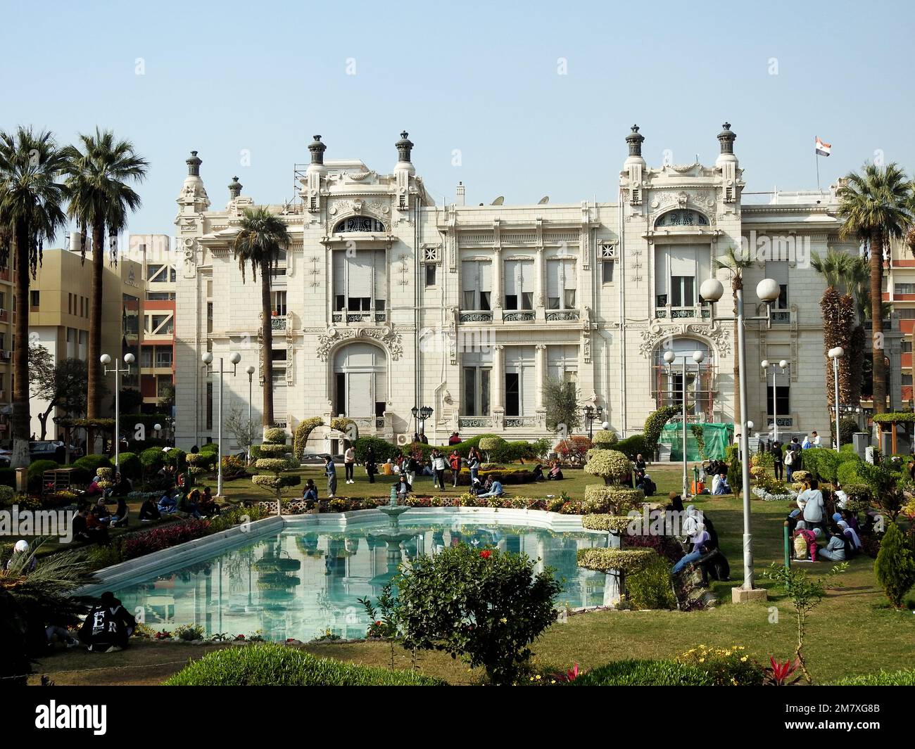 Cairo, Egypt, January 10 2023 The Saffron Zafaran Palace, an Egyptian