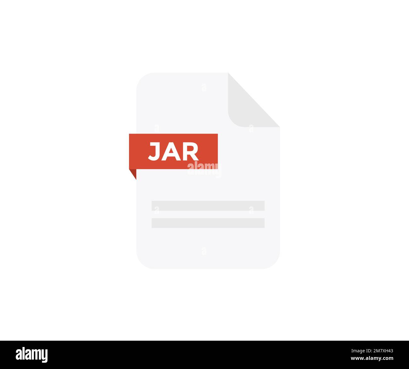 File format JAR logo design. Document file icon, internet, extension, sign, type, presentation, graphic, application. Element for applications. Stock Vector