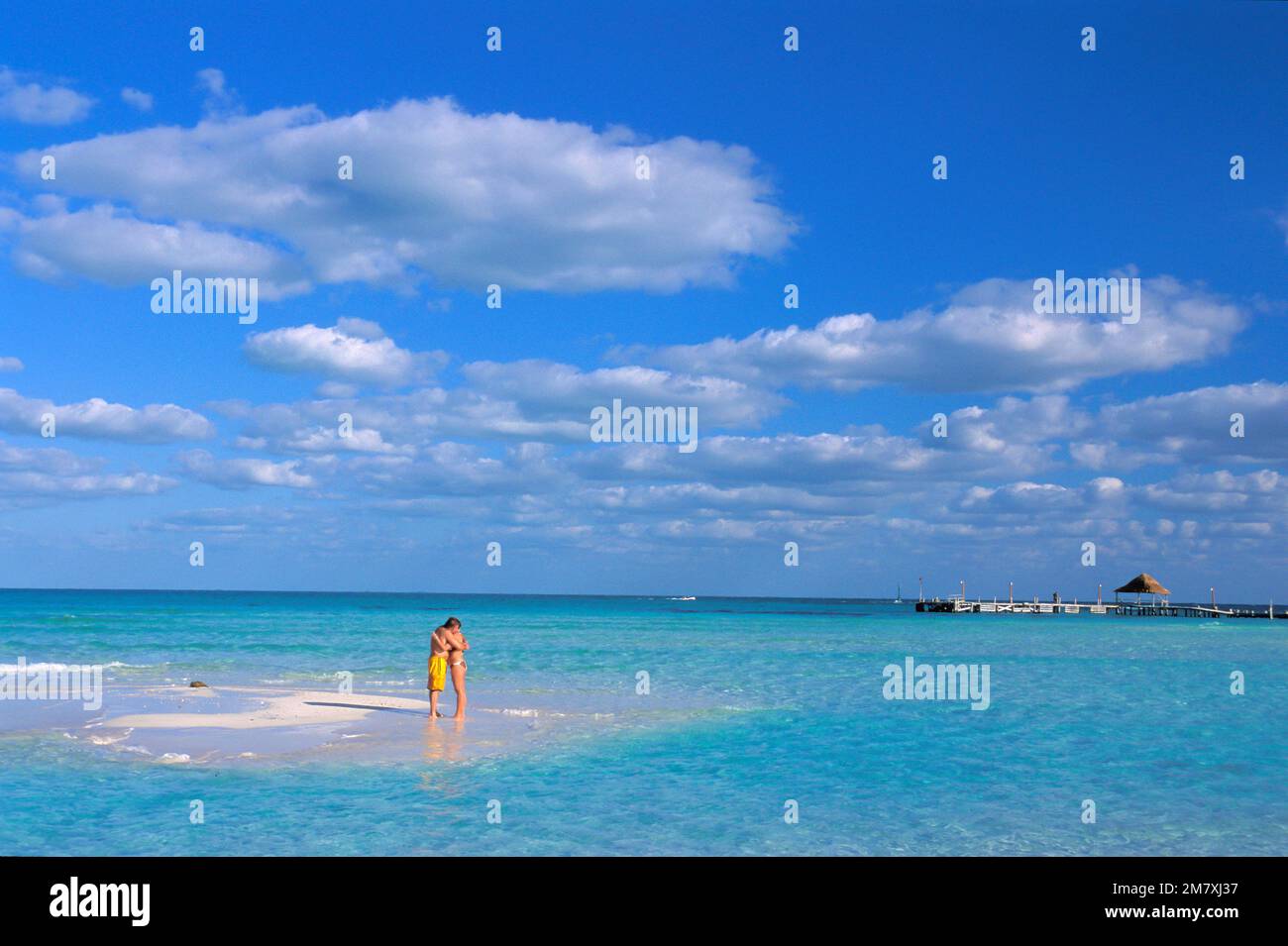 Mexico, Quintana Roo, Isla Mujeres, Playa Norte Stock Photo