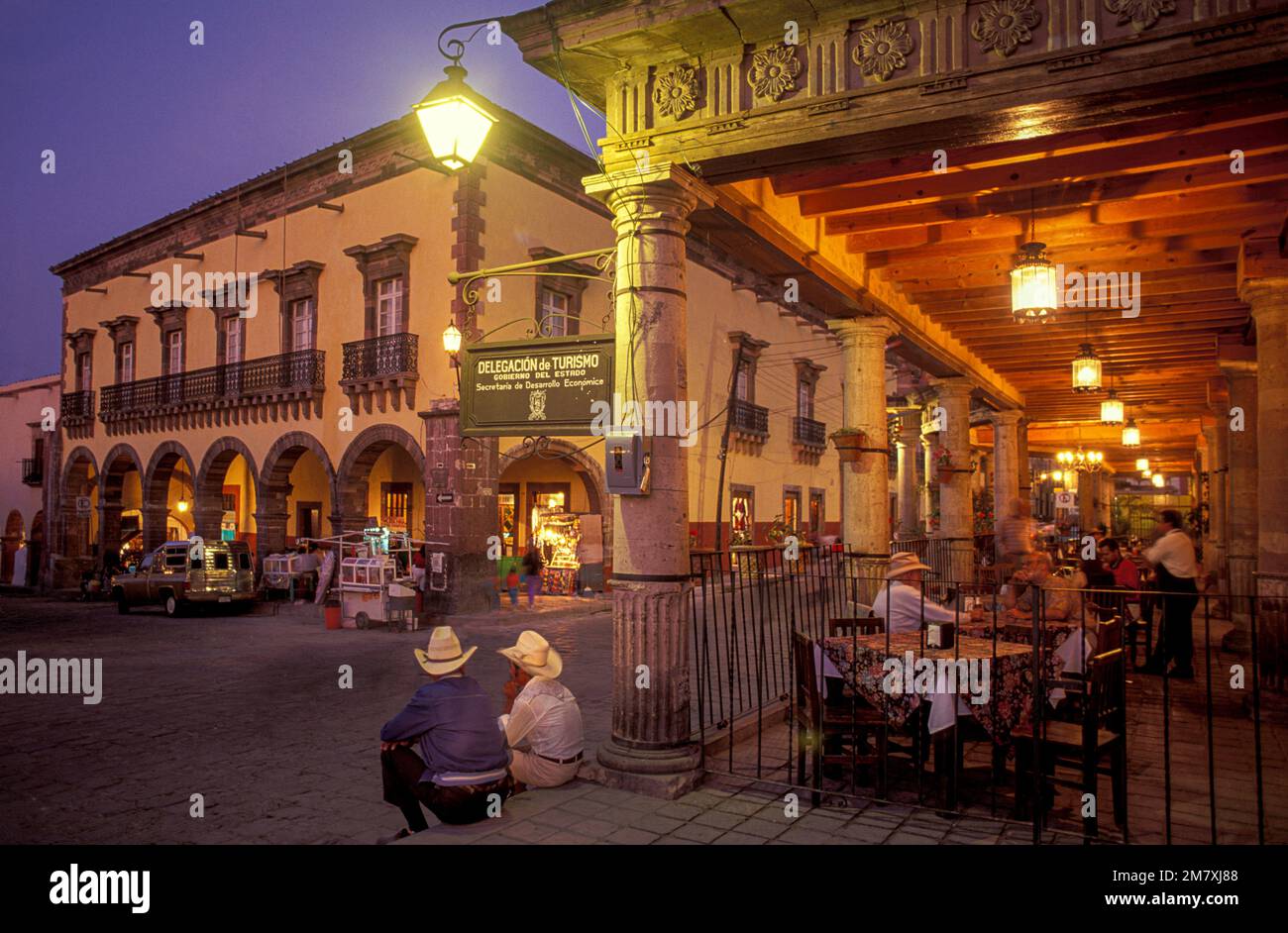 Mexico, Guanajuato, San Miguel de Allende, main square Stock Photo