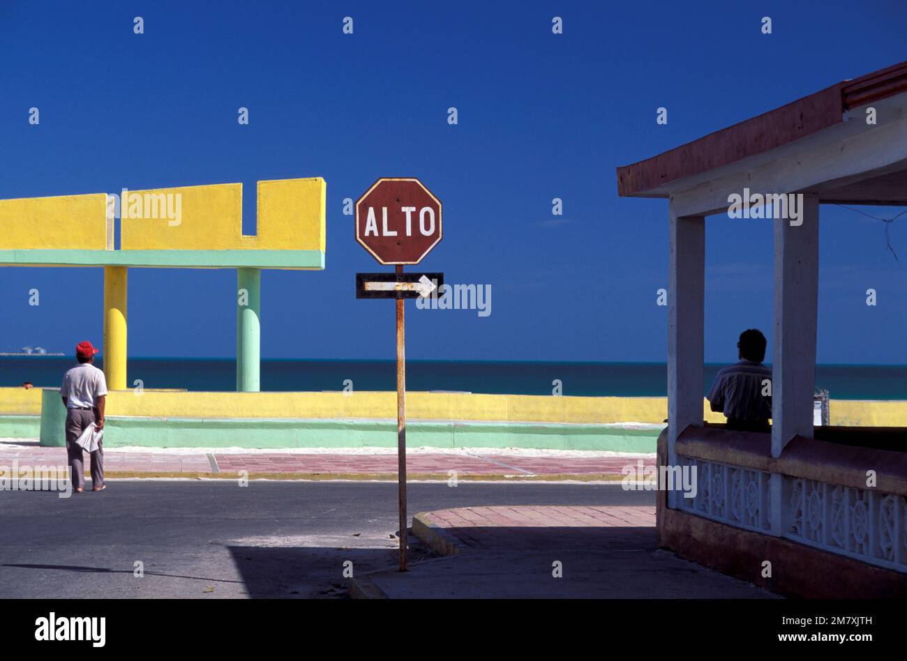 North America, Mexico, Yucatan, Progreso, waterfront Stock Photo Alamy