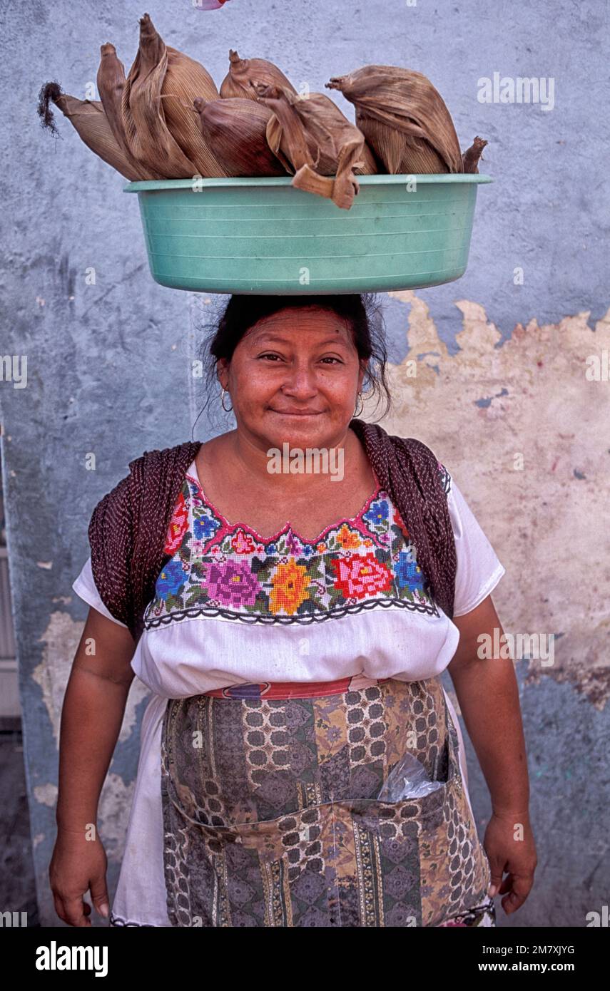 North America, Mexico, Yucatan, Merida, Maya woman Stock Photo - Alamy