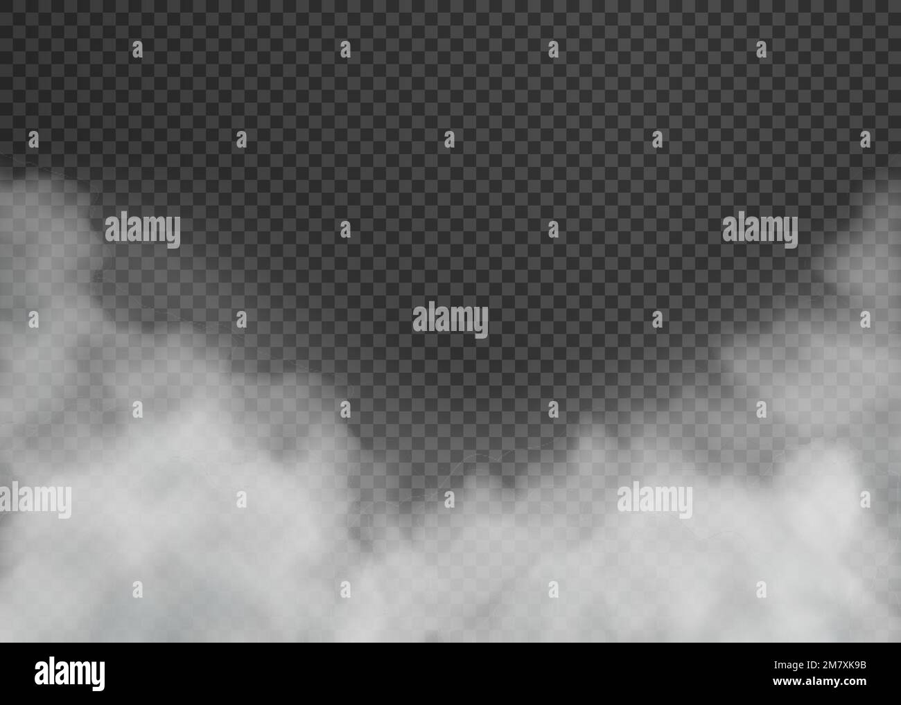 Fog or smoke isolated on transparent background. Vector illustration ...