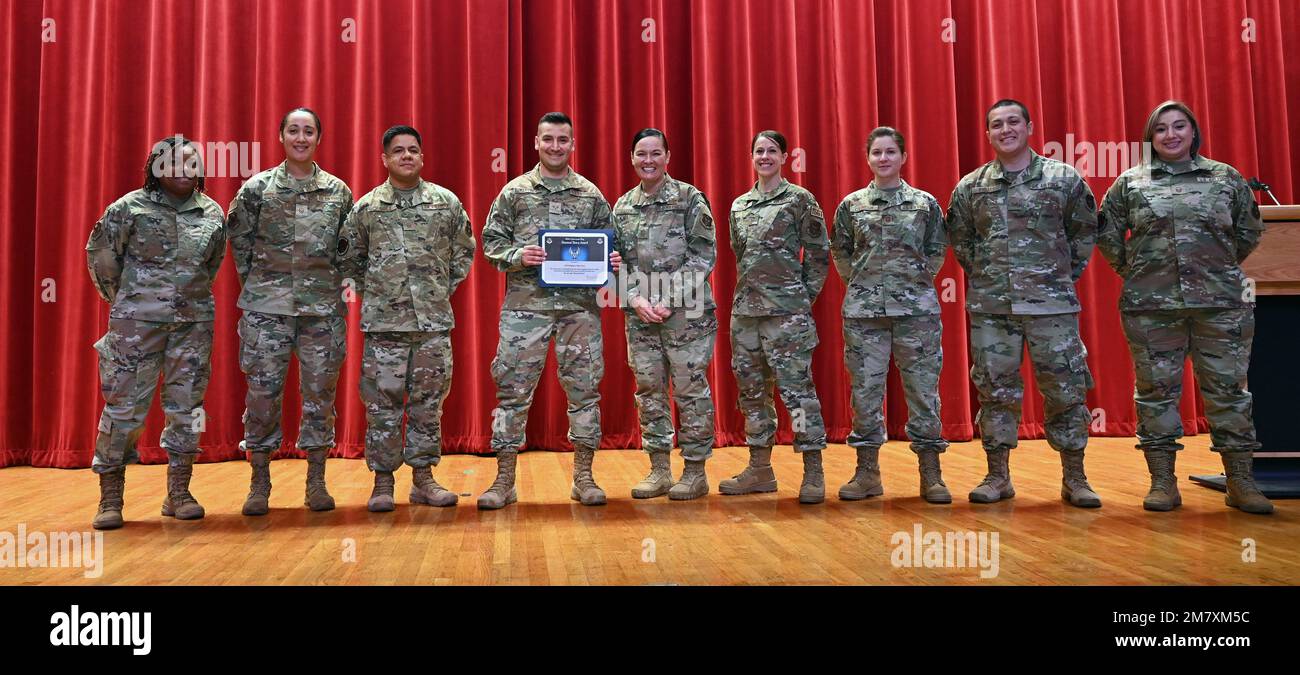 Senior Airman Gregory Martinez, 50th Network Warfare Squadron, stands ...