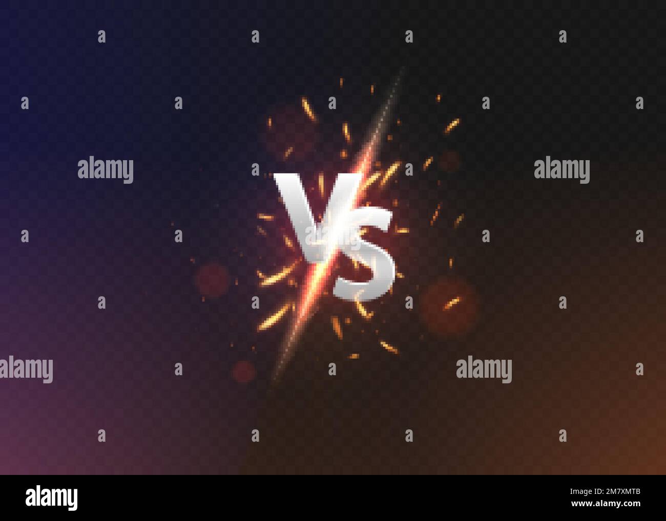 Versus vs background. versus logo vs letters for sports and fight competition.Vector illustration. Eps 10. Stock Vector
