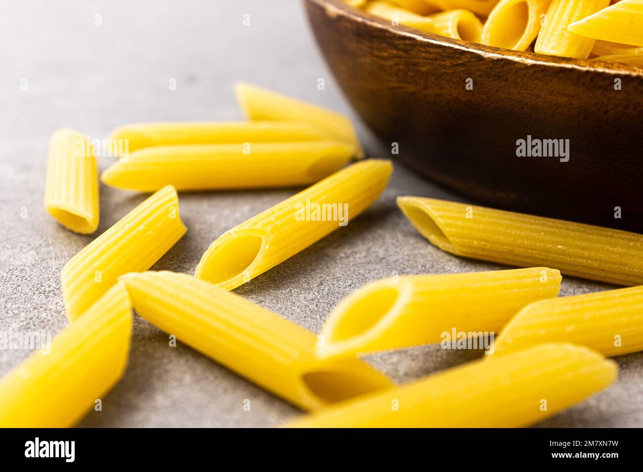 Short Pasta Penne, a type of pasta Stock Photo Alamy