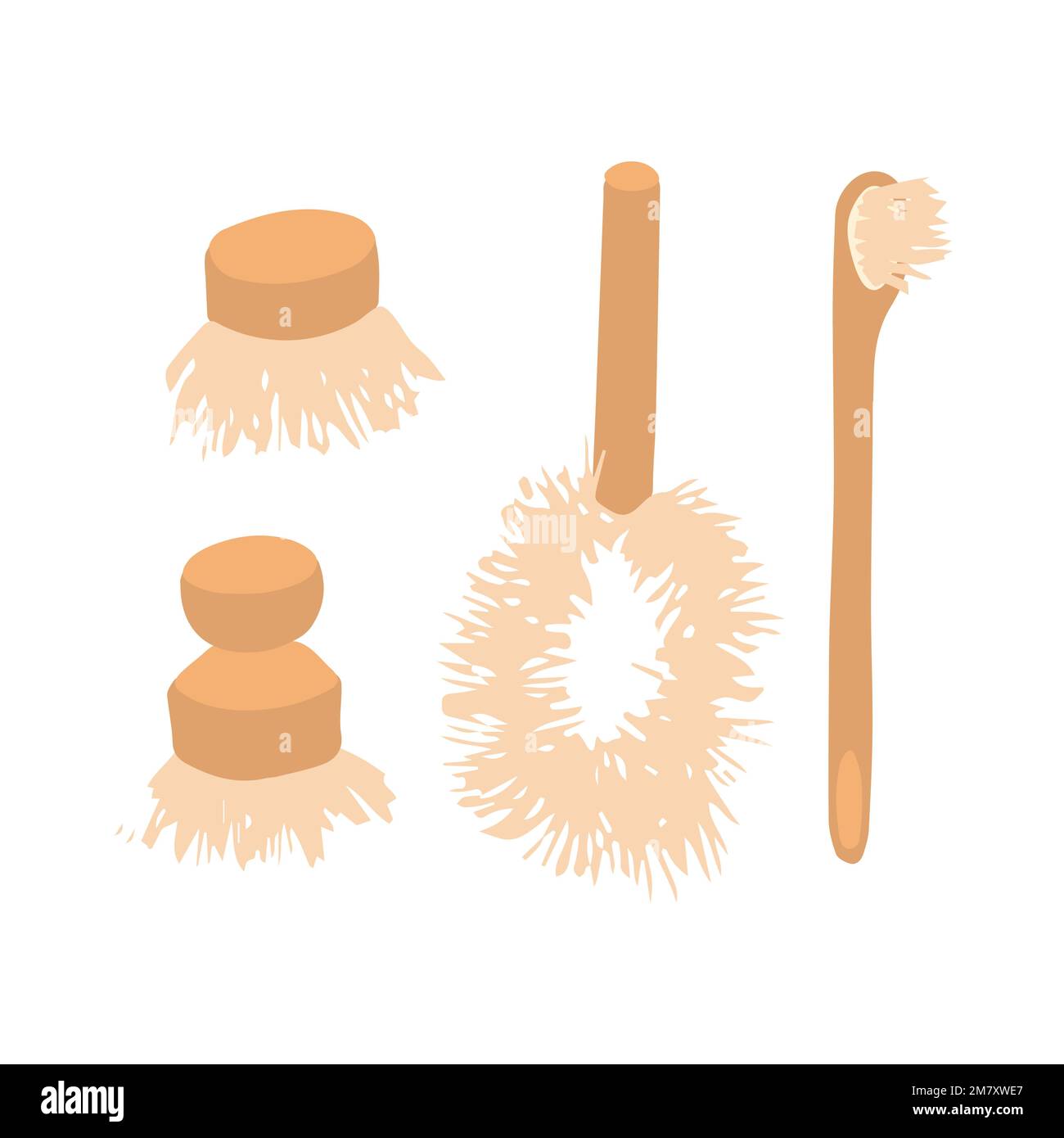 Eco friendly brushes vector set Stock Vector Image & Art Alamy