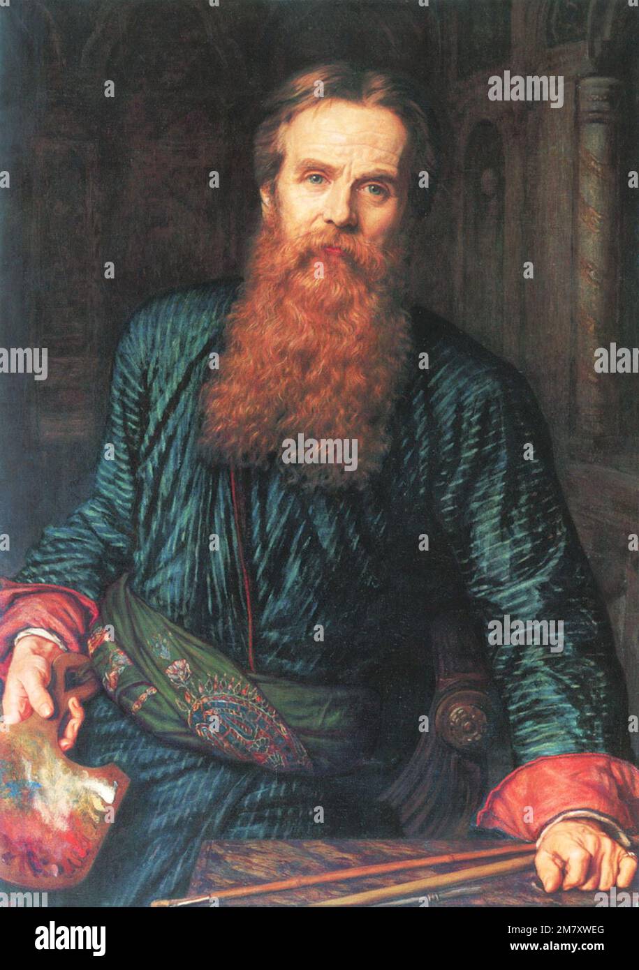 William Holman Hunt - Self Portrait - 1867 Stock Photo