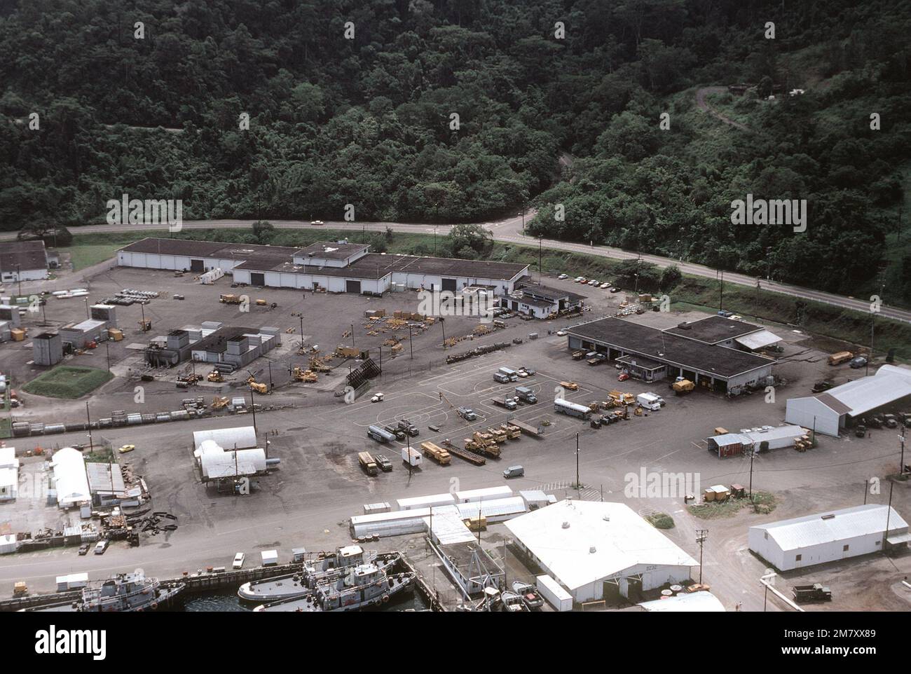 Aerial view of the jet shop. Base: Naval Air Station, Cubi Point State ...