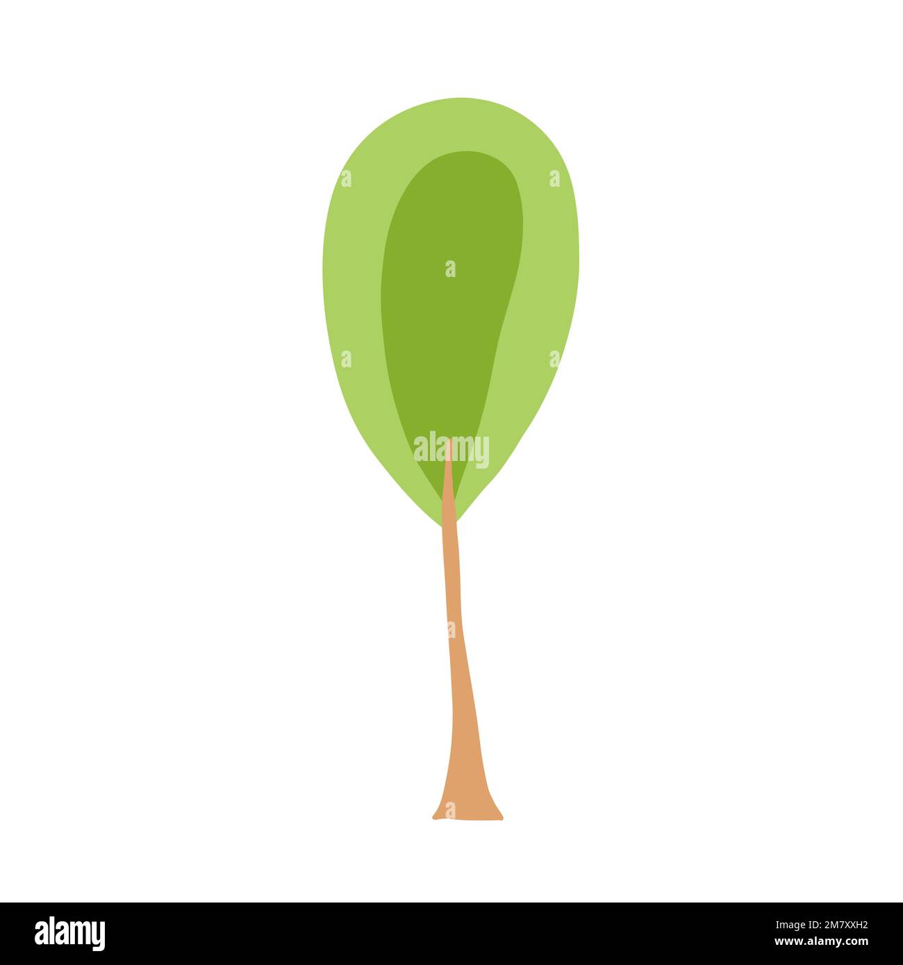 Green tree vector illustration Stock Vector Image & Art - Alamy