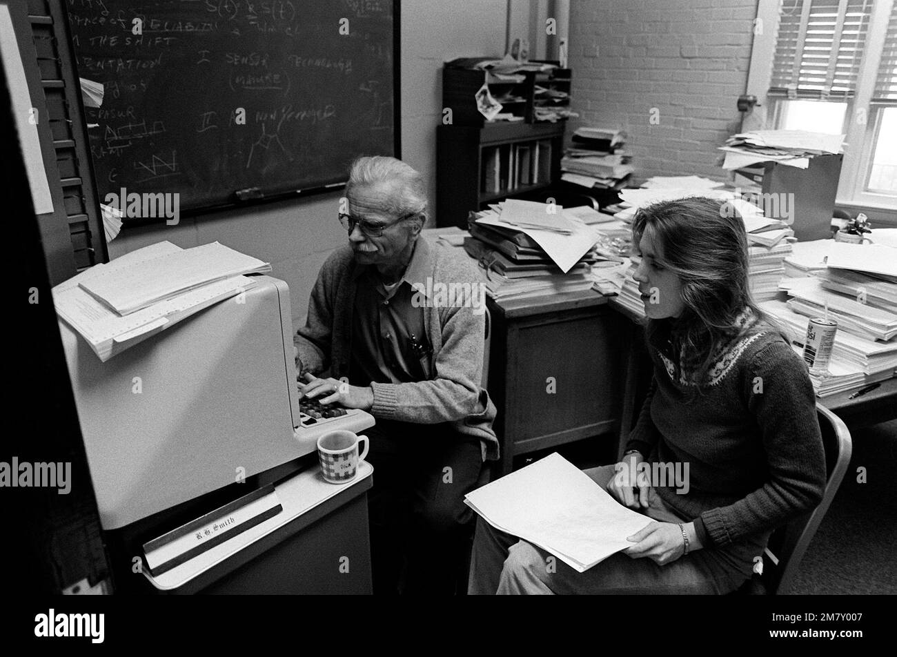 Science adviser Richard H. Smith and mathematician Deborah work