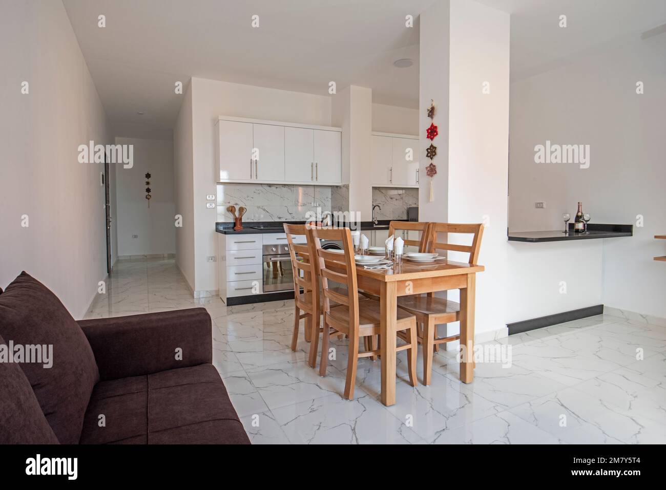 Living room lounge area in luxury apartment show home showing interior