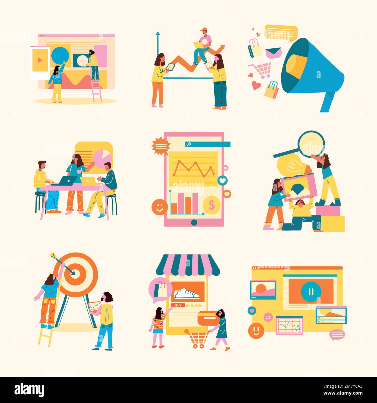 Business flat design style vector illustration Stock Vector