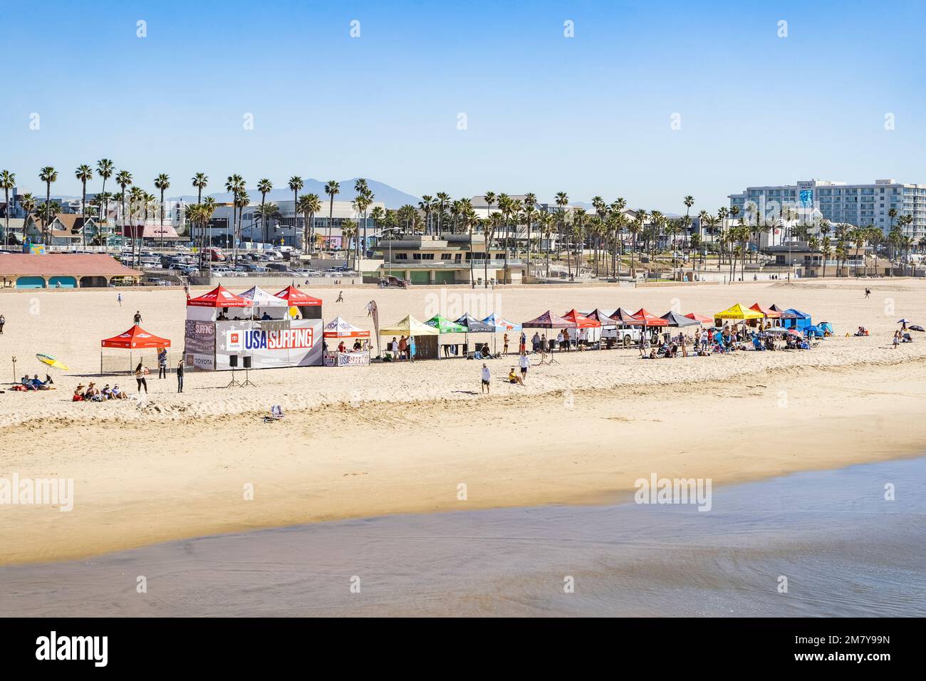 USA Surfing Prime taking place in Huntington Beach, California Stock Photo