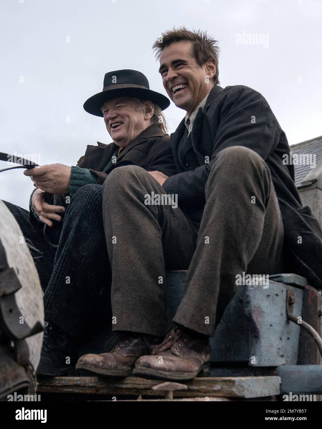 The Banshees of Inisherin film  Colin Farrell & Brendan Gleeson Stock Photo