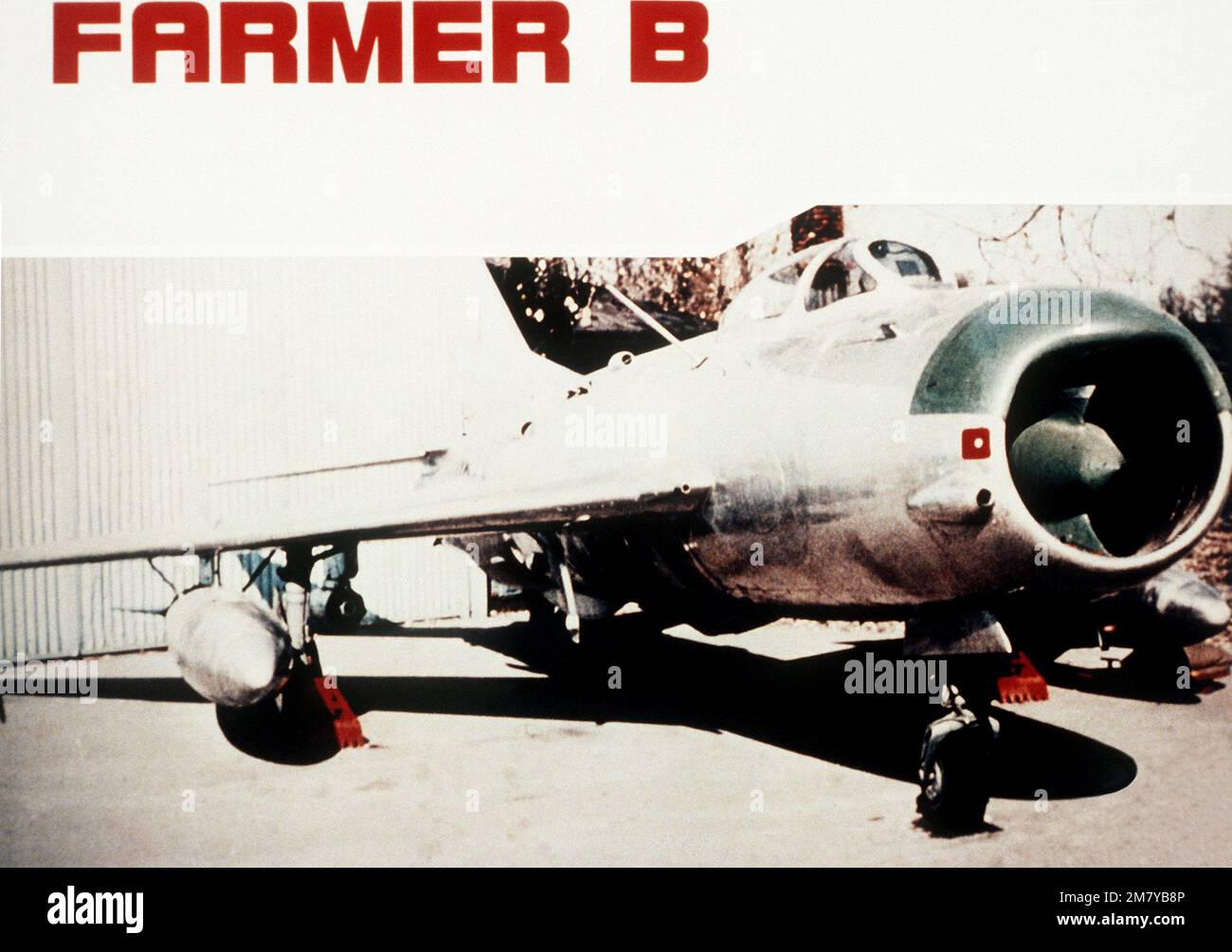 A Right Front View Of A Parked Soviet MiG-19P Farmer B Aircraft ...