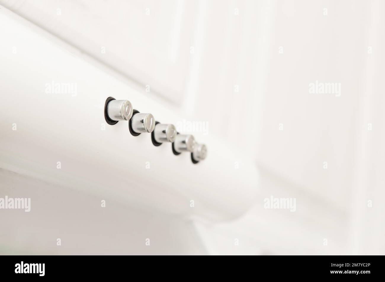Abstract white background with extractor hood in kitchen Stock Photo ...