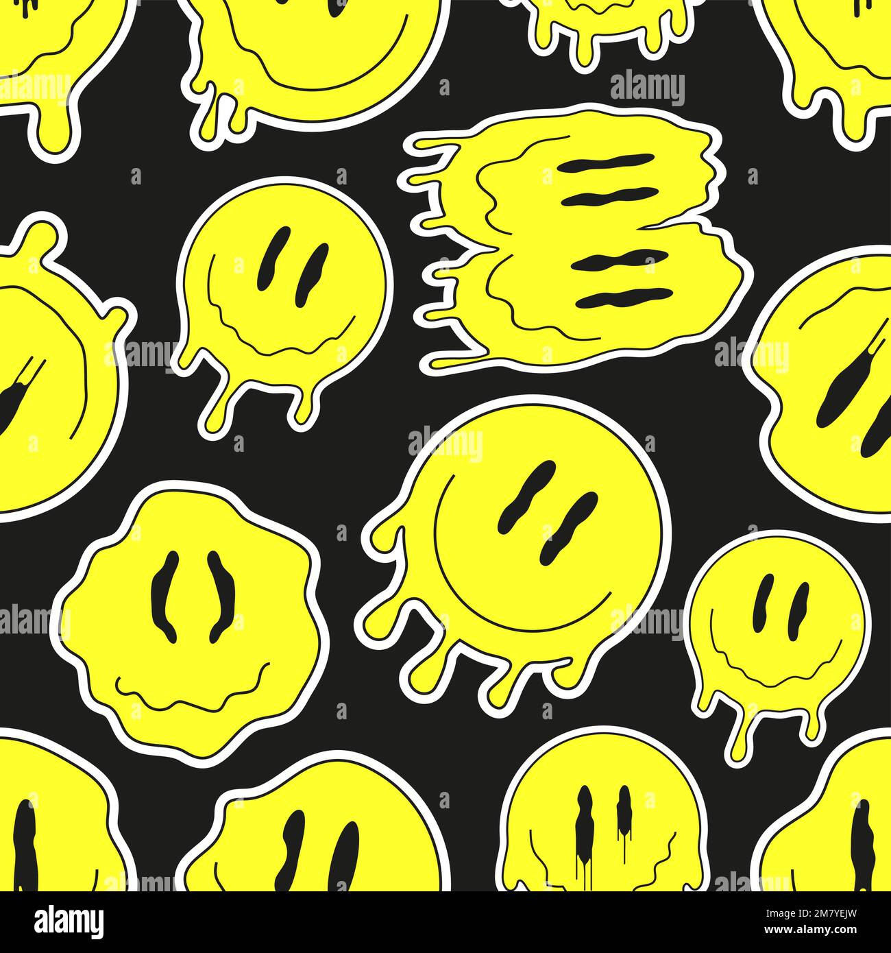 Drippy smiley Wallpaper 4K Cute smiley Melting smiley 10171