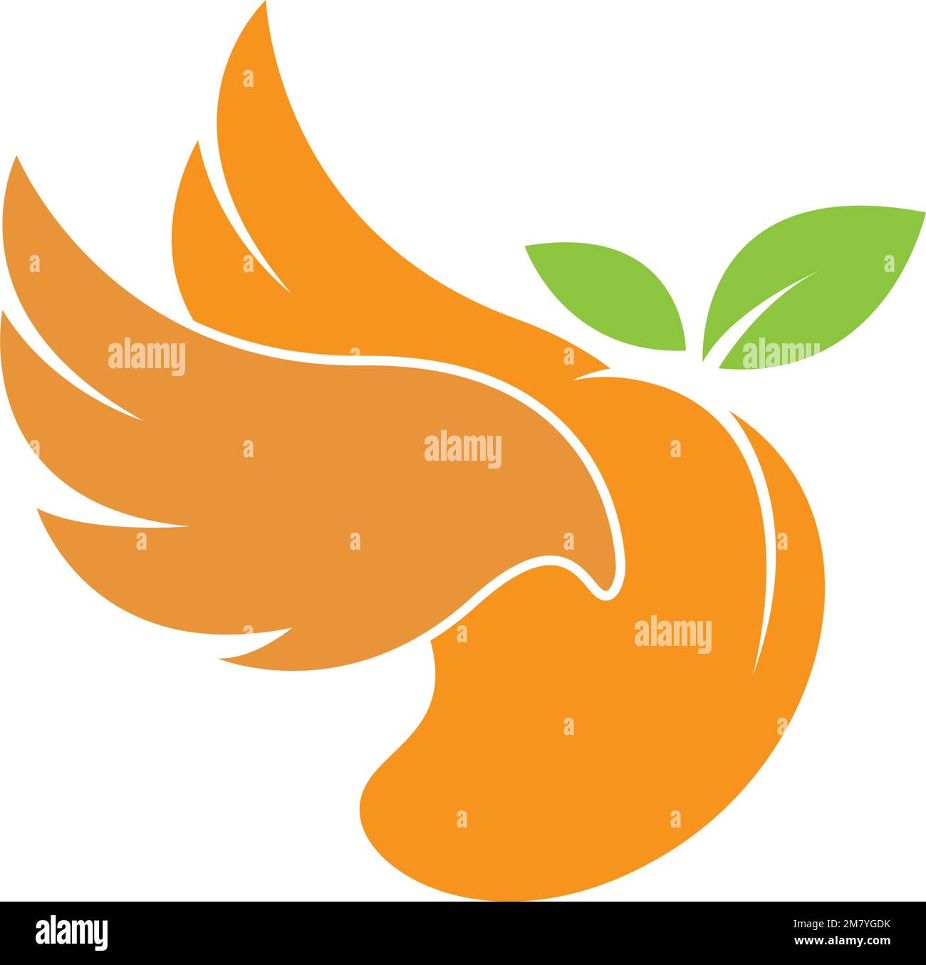 Mango icon logo design illustration Stock Vector