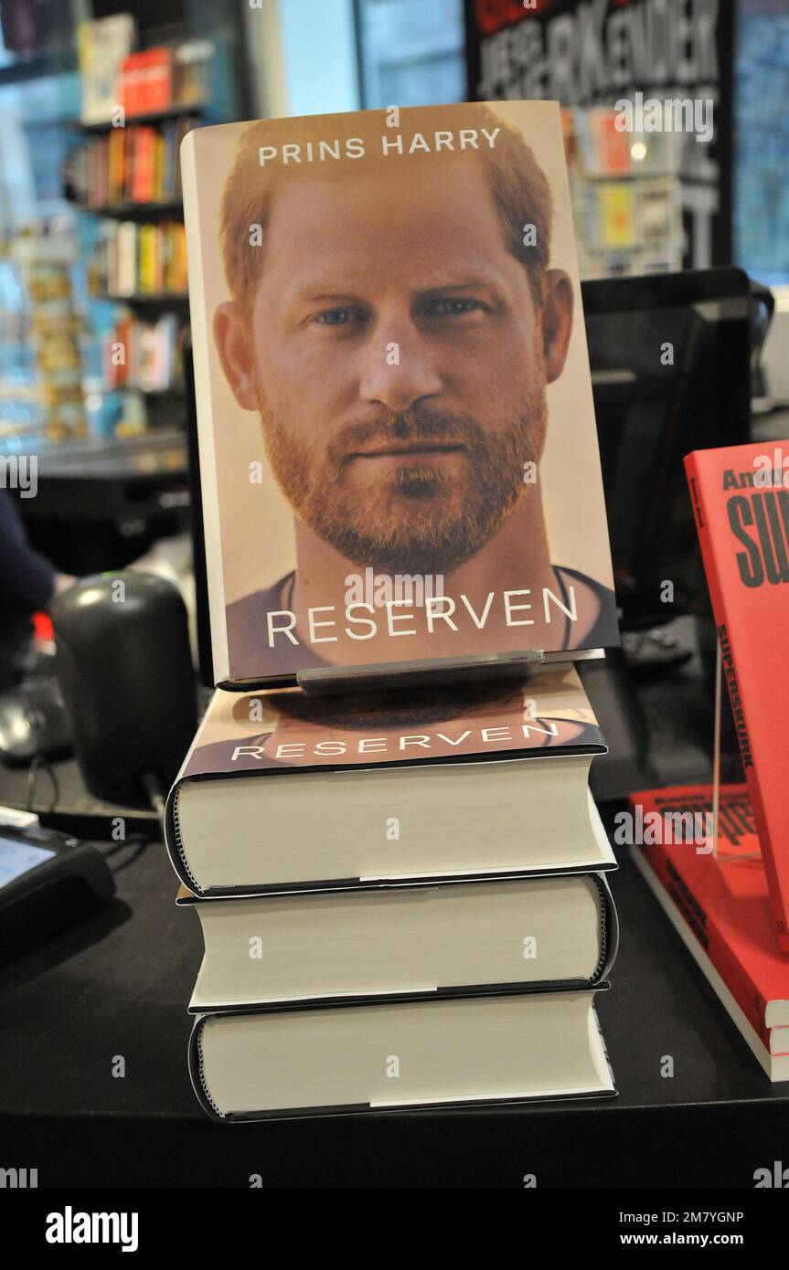 Copenhagen/Denmark/11 January 2023/ Prince Harry book on sale ind anish